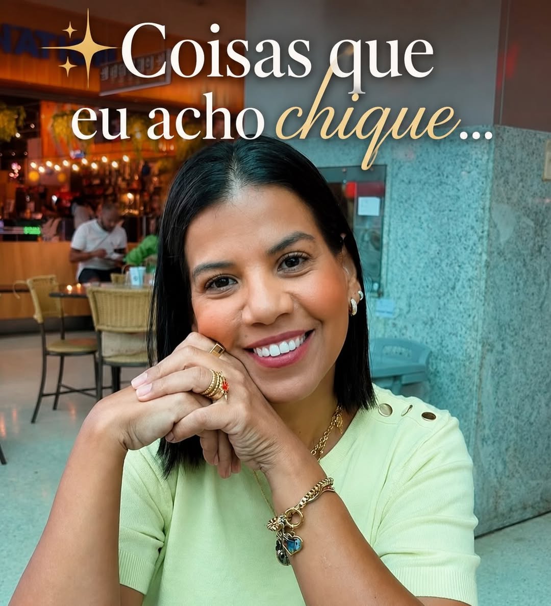 E para você… o que é chique? 💛 Me conta nos comentários.